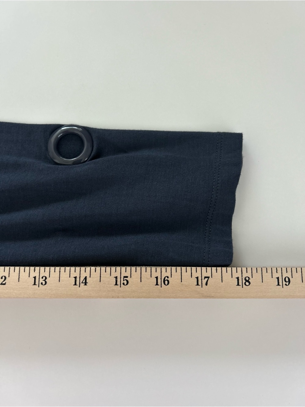 Kate & Mallory Women’s XS Blue Charcoal Grommet Sleeve Keyhole Tunic Top - Picture 6 of 7